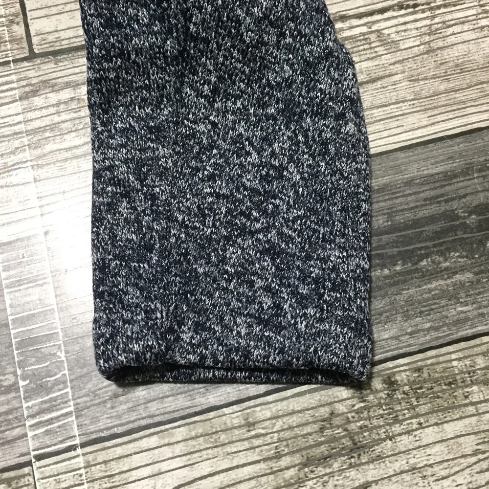 Banana Republic Fleece Jacket Women’s M Heather Navy Blue Asymmetrical Zip. - Picture 7 of 9